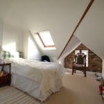 West London loft conversion bedroom