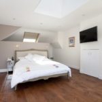 North London loft conversion bedroom
