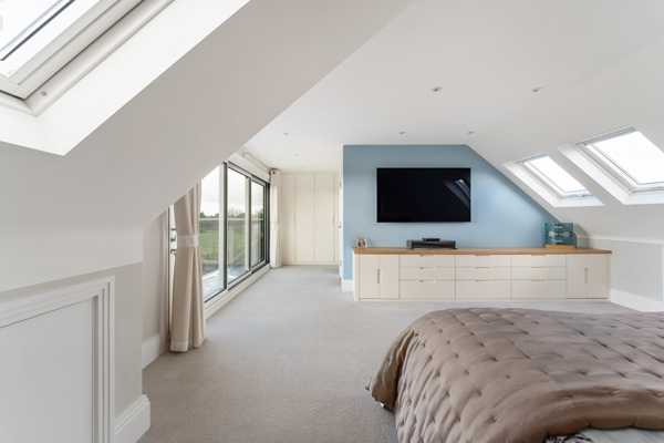 interior of a loft conversion