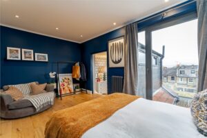 The inside of a loft conversion in St Albans that helped increase the value of the property 